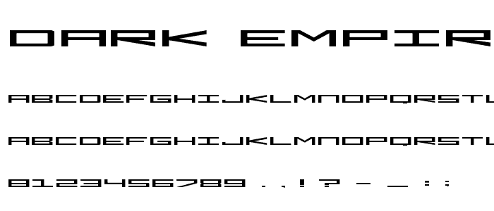 Dark Empire font